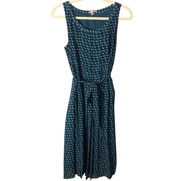 Halogen Sleeveless Pleated Midi Dress - NEW - Picture 1 of 8